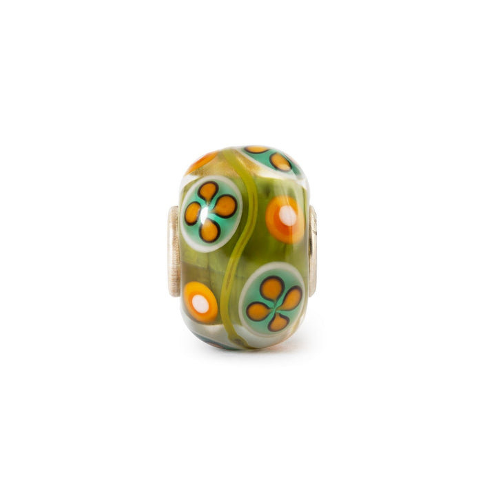 Trollbeads Meadow Clover Glass Bead TGLBE-30214