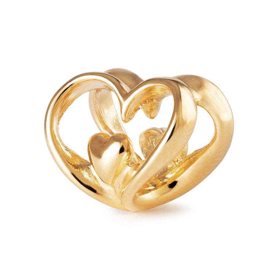 Trollbeads Heart to Heart Gold Plated Bead TGPBE-40003