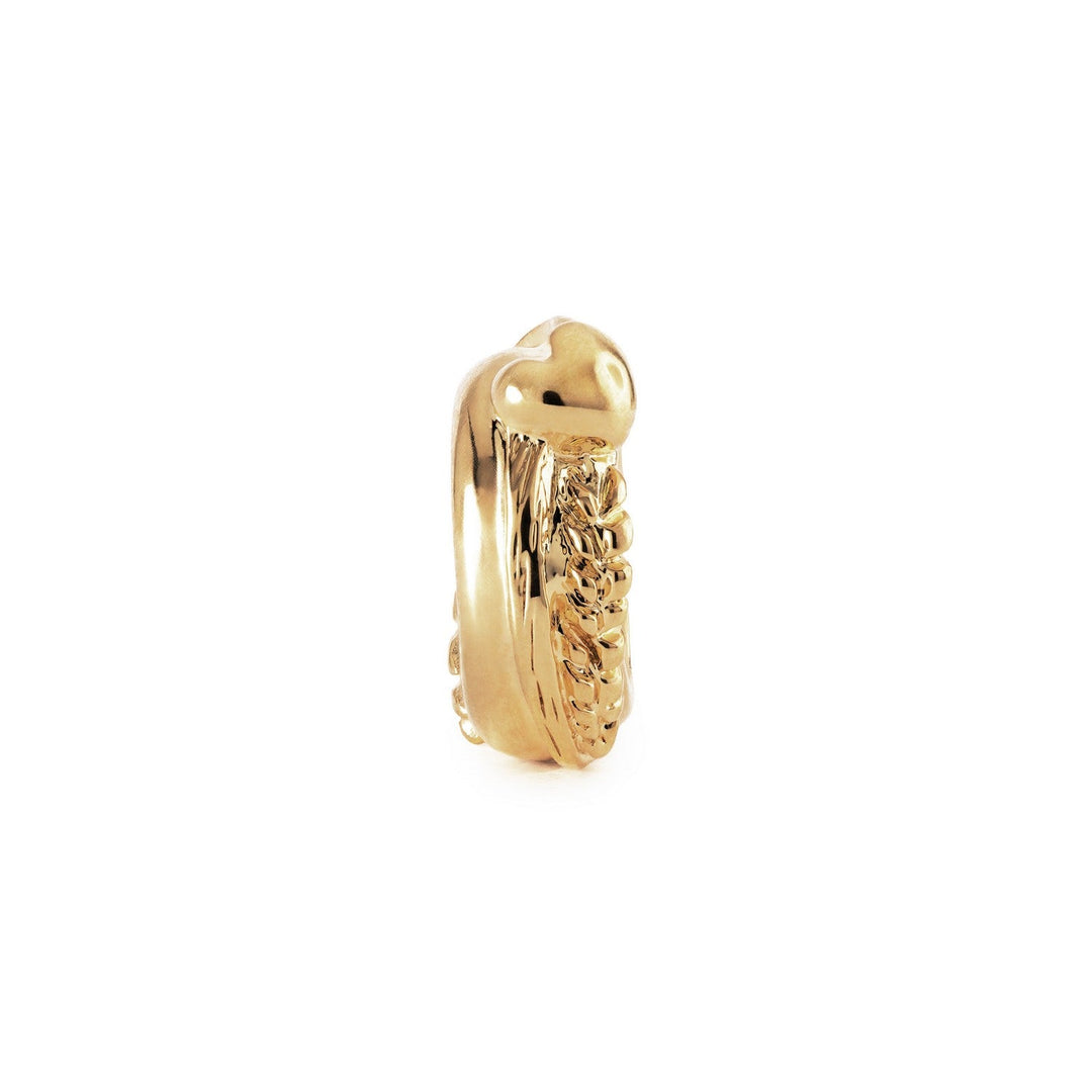 Trollbeads Heart of Harvest Spacer, Gold Plated TGPBE-50003