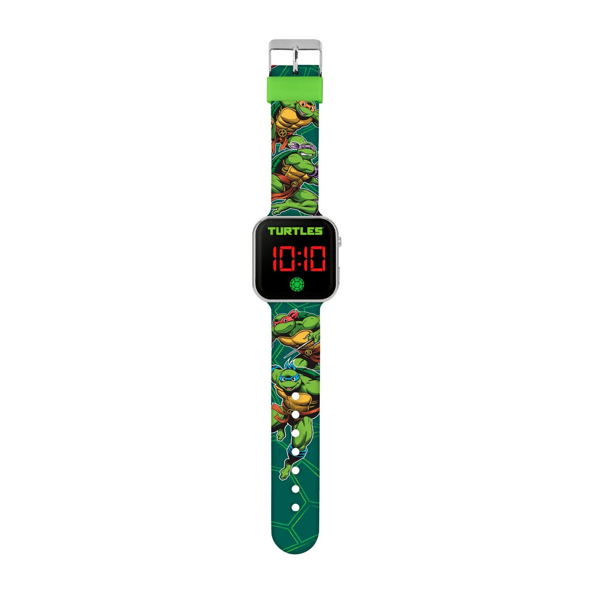 Kids Film And Cartoon Tmnt Teenage Mutant Ninja Turtles Led Yellow Watch TMR4146ARG