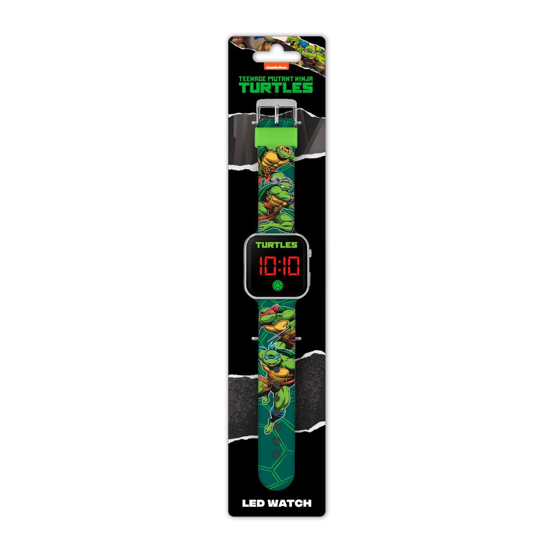 Kids Film And Cartoon Tmnt Teenage Mutant Ninja Turtles Led Yellow Watch TMR4146ARG