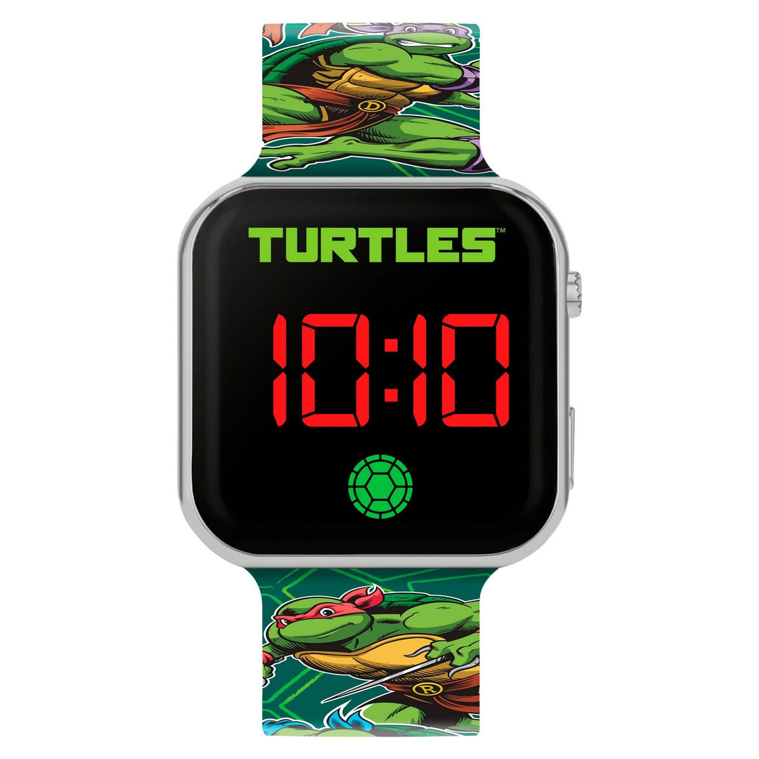 Kids Film And Cartoon Tmnt Teenage Mutant Ninja Turtles Led Yellow Watch TMR4146ARG