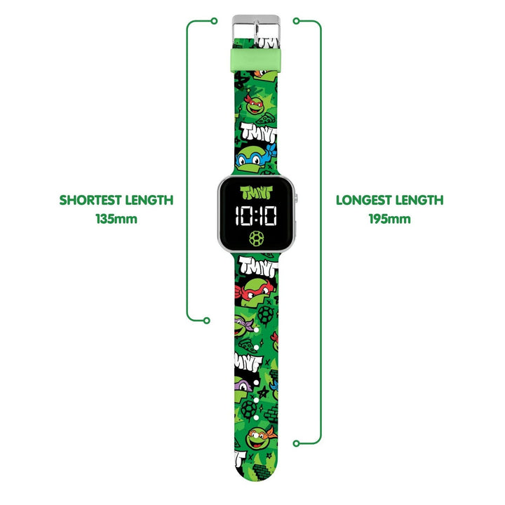 Kids Film And Cartoon Tmnt Printed Led Watch TMR4230