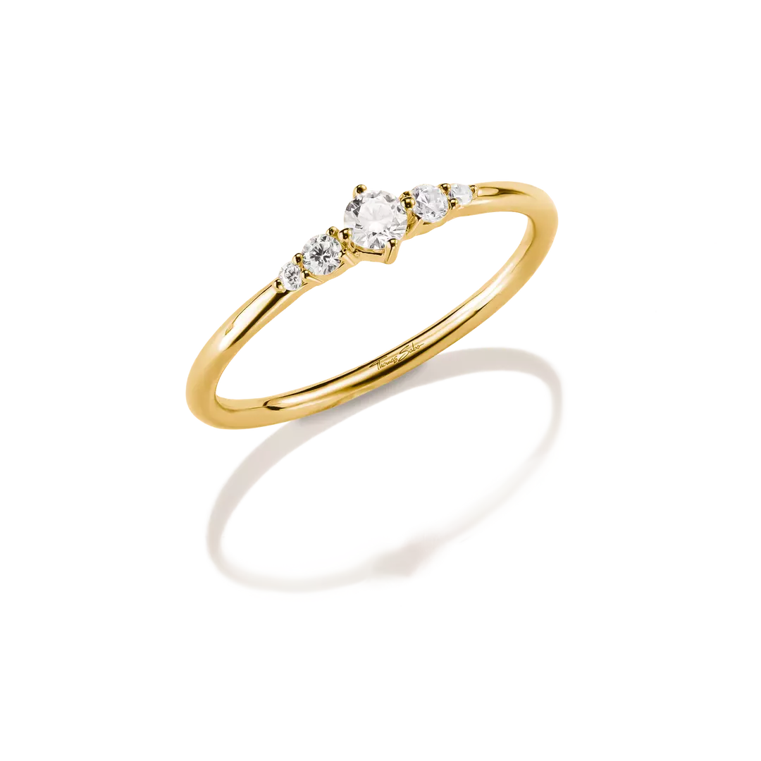 Thomas Sabo 18k Gold Plated Classic Ring TR2324-M01-14