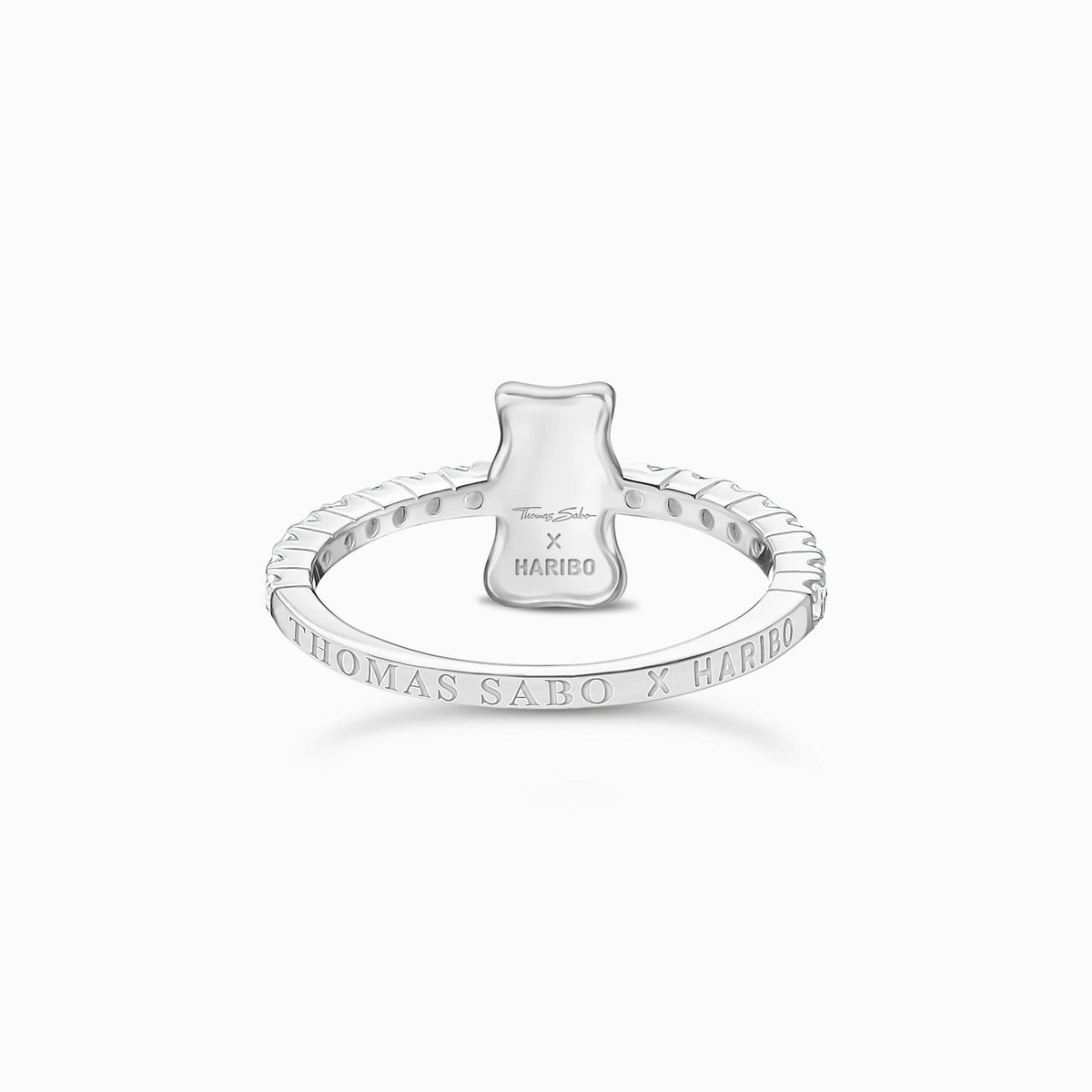 Charming Sterling Silver HARIBO Zirconia Goldbears Ring TR2504-051-14