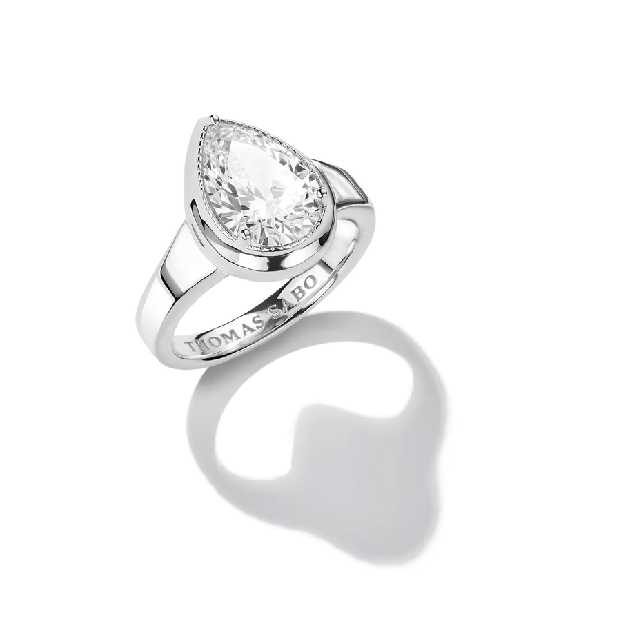 Thomas Sabo Elyndra Sterling Silver Zirconia Ring TR2522-051-14