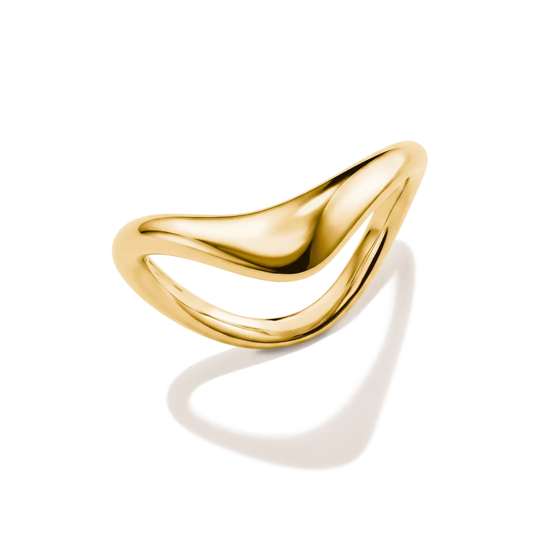 Thomas Sabo 18k Gold Plated Fluid Elegance Ring TR2544-M01-39