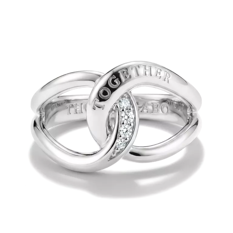 Thomas Sabo Sterling Silver Together Ring TR2547-051-14
