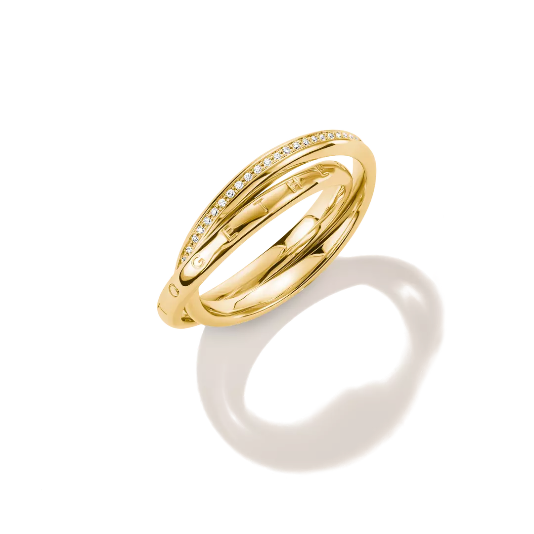 Thomas Sabo 18k Gold Plated Together Ring TR2548-M01-14