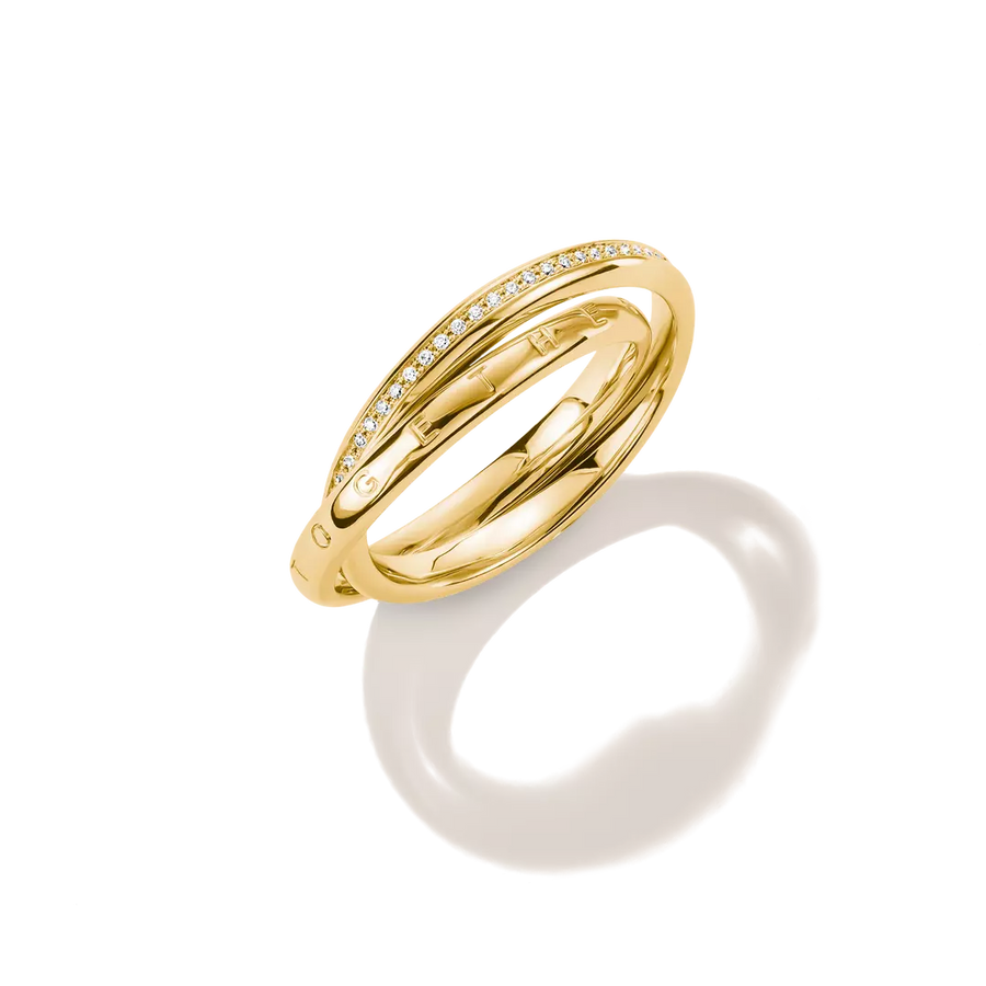 Thomas Sabo 18k Gold Plated Together Ring TR2548-M01-14