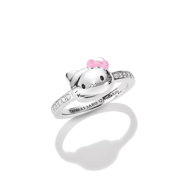 Thomas Sabo Hello Kitty Pink Bow Ring TR2549-M06-14