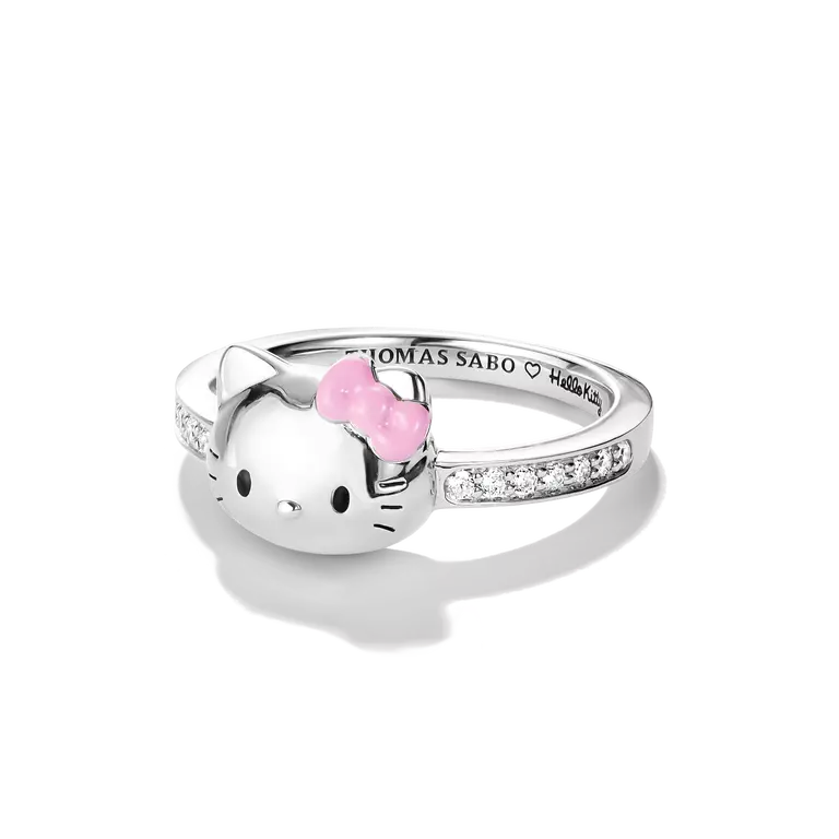 Thomas Sabo Hello Kitty Pink Bow Ring TR2549-M06-14