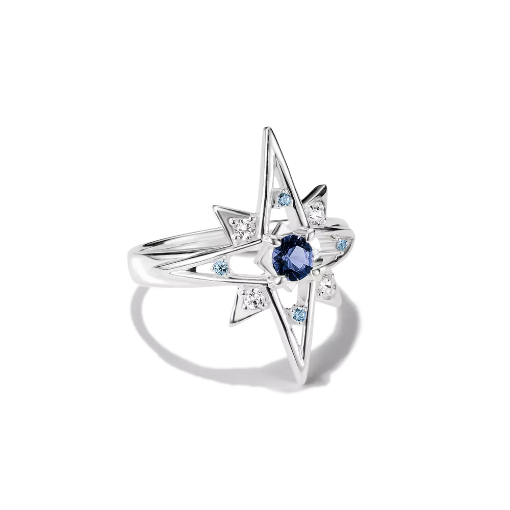 Thomas Sabo Midnight Sky Sterling Silver Crystal Zirconia Ring TR2550-166-1