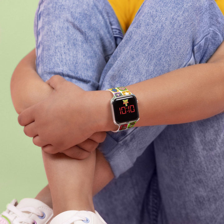 Kids Film And Cartoon Toy Story 5 Led Orange Watch TSF4001