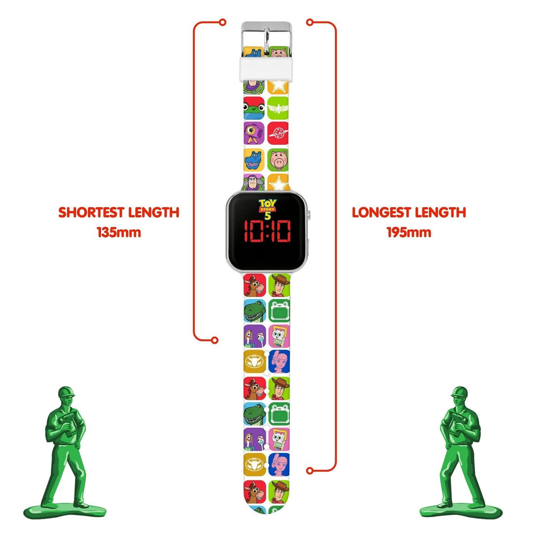 Kids Film And Cartoon Toy Story 5 Led Orange Watch TSF4001