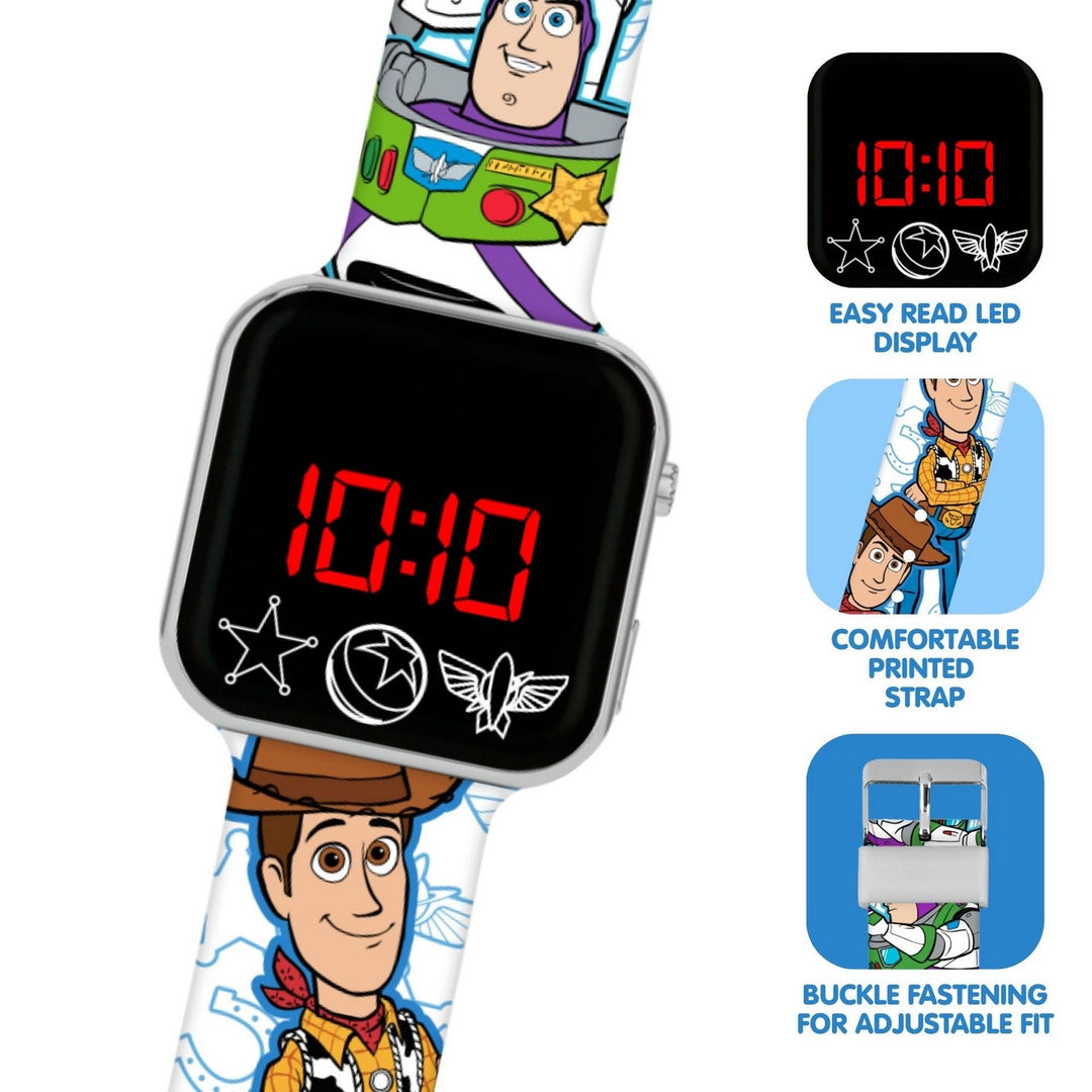 Kids Film And Cartoon Toy Story Buzz Woody Led Watch TSF4022