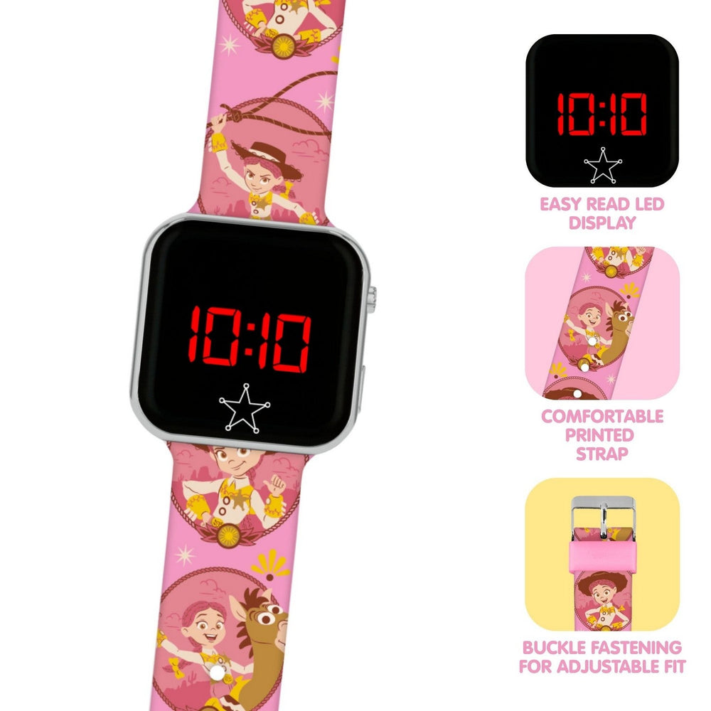 Kids Film Cartoon Toy Story Jessie Led Red Watch TSF4023