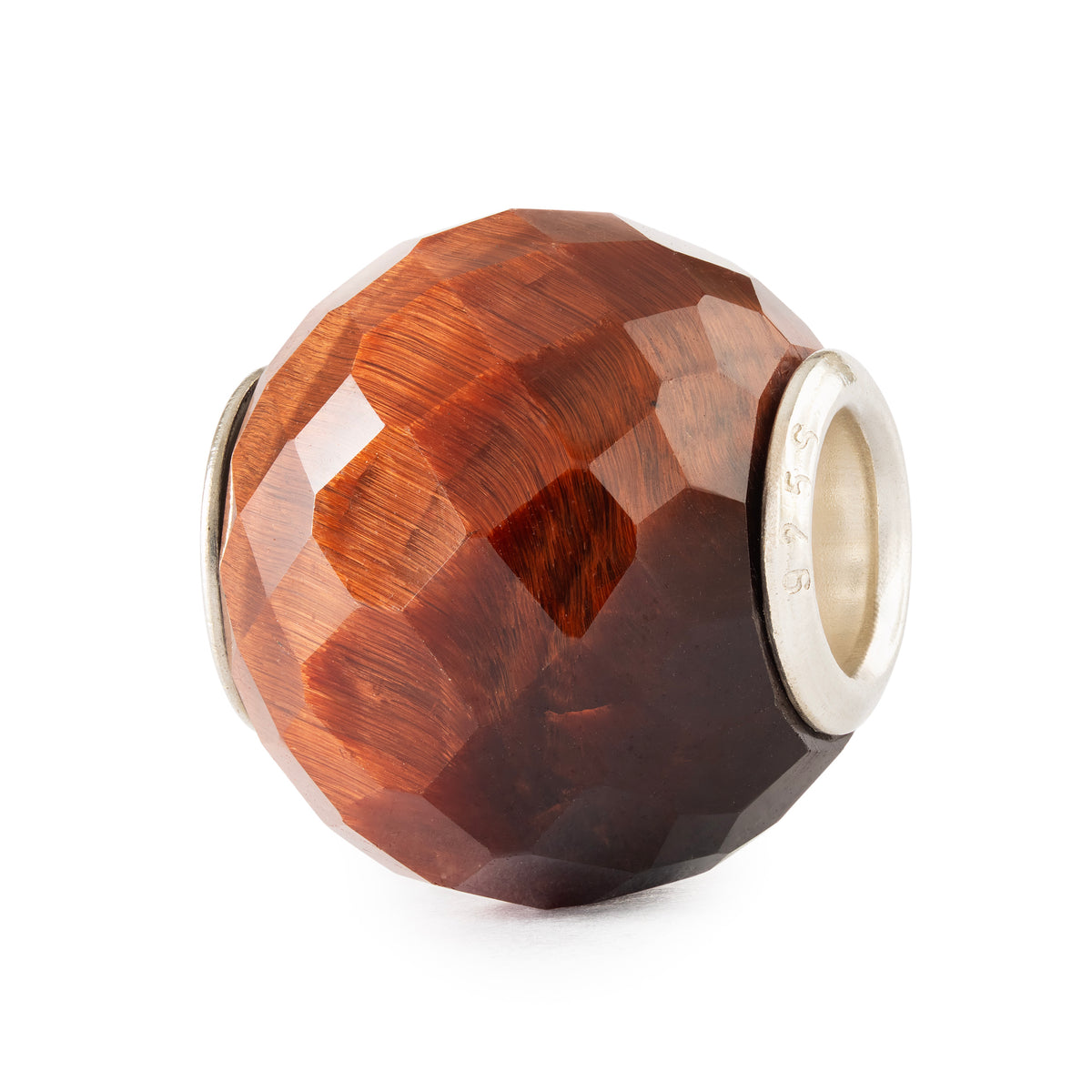 Trollbeads Round Red Tiger Eye Facet Bead TSTBE-00045