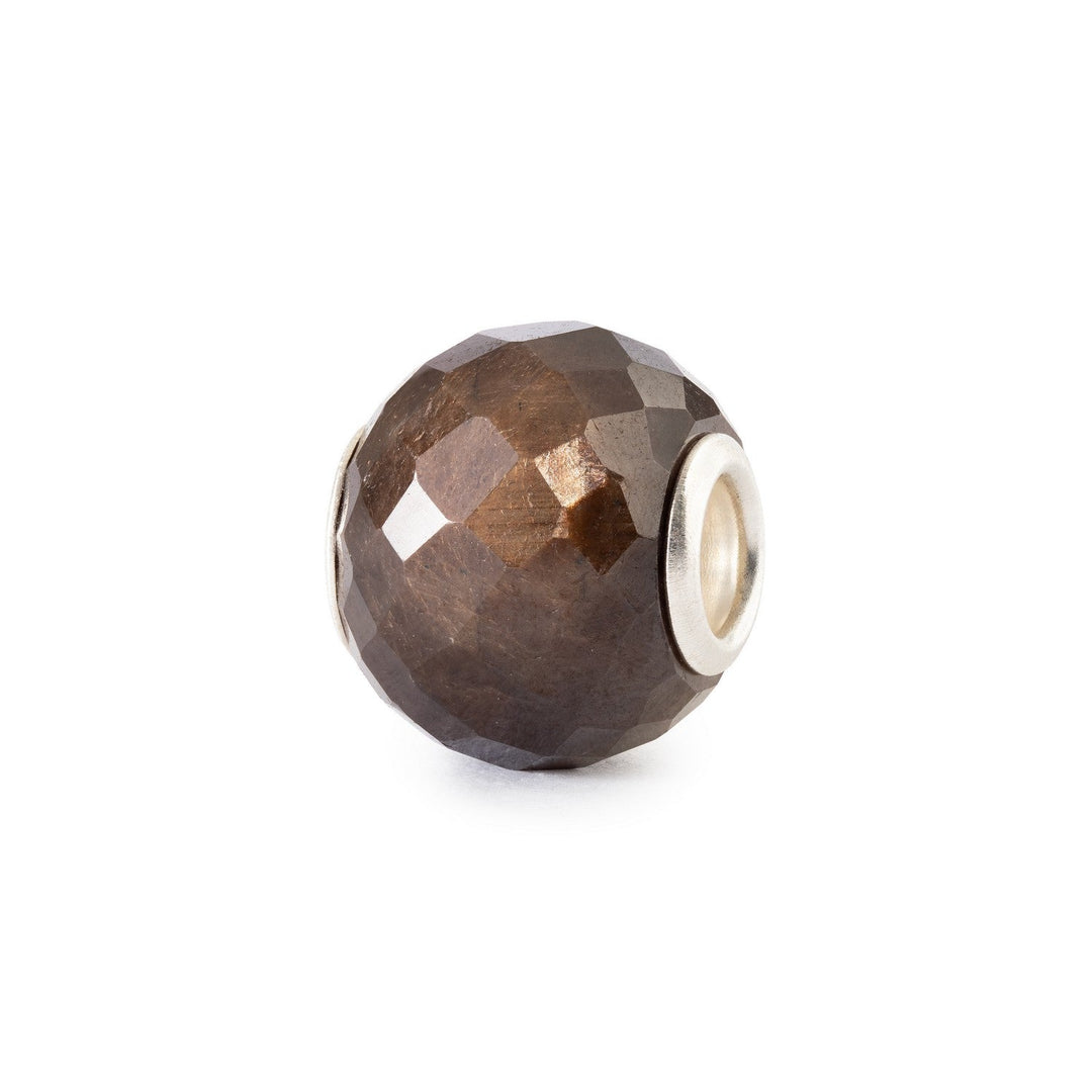 Trollbeads Round Brown Sapphire Facet Gemstone Bead TSTBE-00053