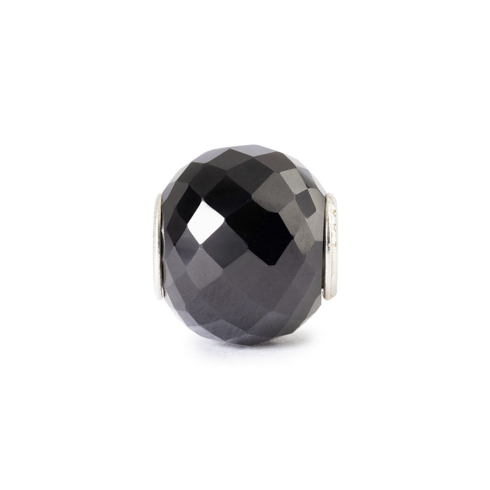Trollbeads Round Black Onyx Facet Gemstone Bead TSTBE-00054