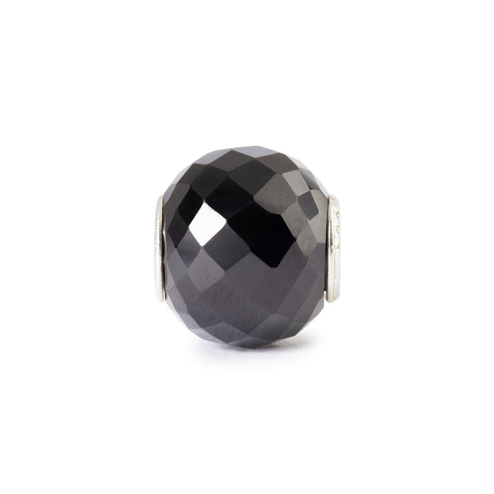 Trollbeads Round Black Onyx Facet Gemstone Bead TSTBE-00054