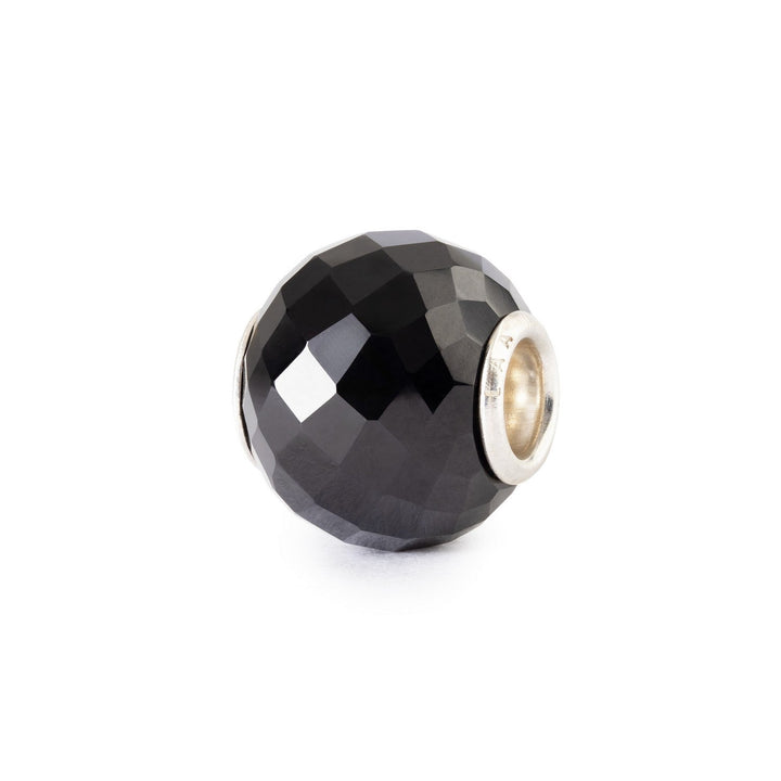 Trollbeads Round Black Onyx Facet Gemstone Bead TSTBE-00054