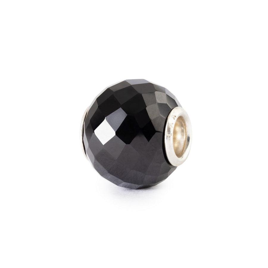 Trollbeads Round Black Onyx Facet Gemstone Bead TSTBE-00054