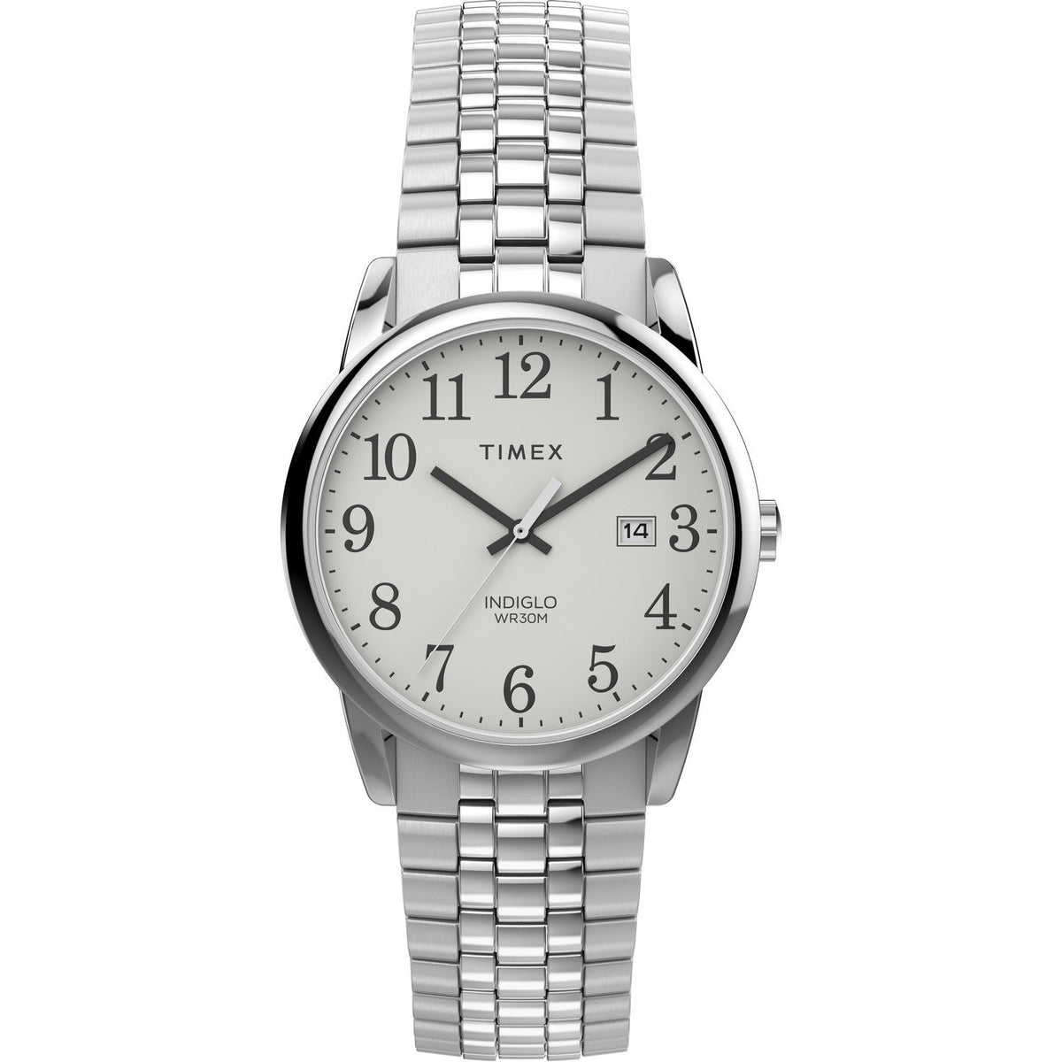 Timex Market Mens Easy Reader White Dial Watch TW2V40000