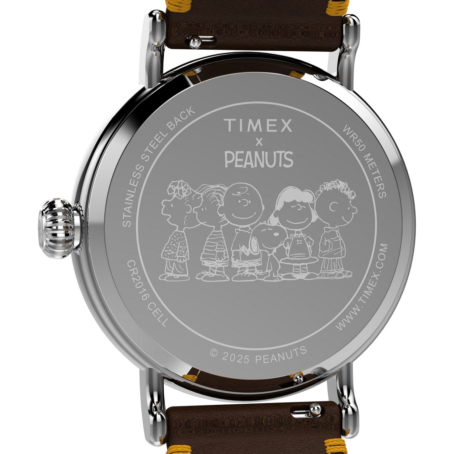 Timex Peanuts Brass White Dial Watch TW2W44300