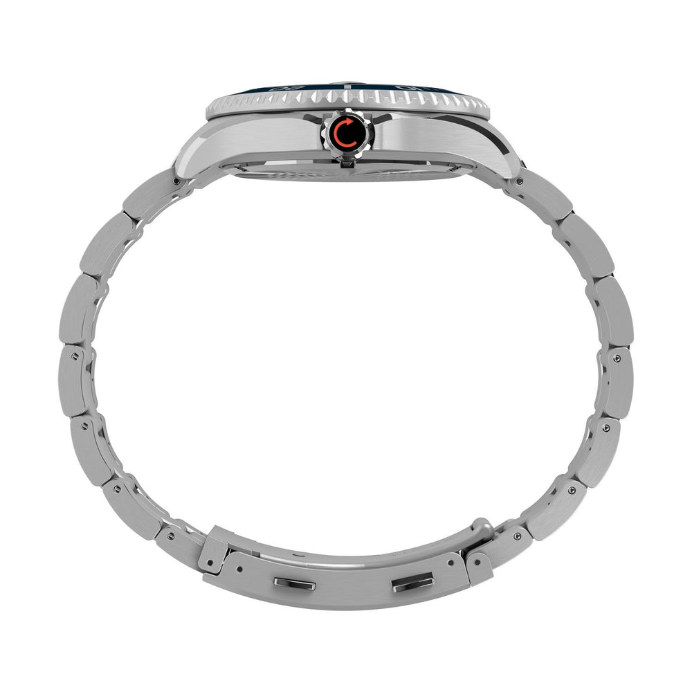 Timex Mens Deep Water Stainless Steel Blue Dial Watch TW2W81900