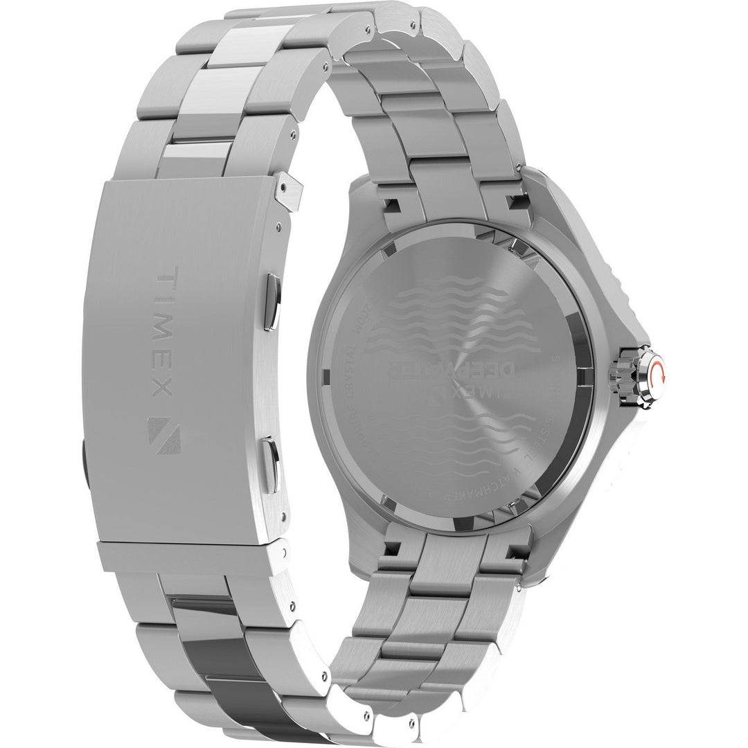 Timex Mens Deep Water Stainless Steel Blue Dial Watch TW2W81900