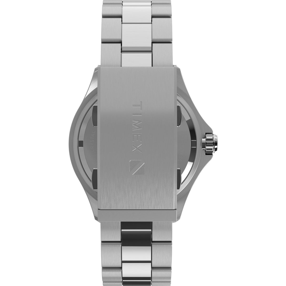 Timex Mens Deep Water Stainless Steel Black Dial Watch TW2W82000