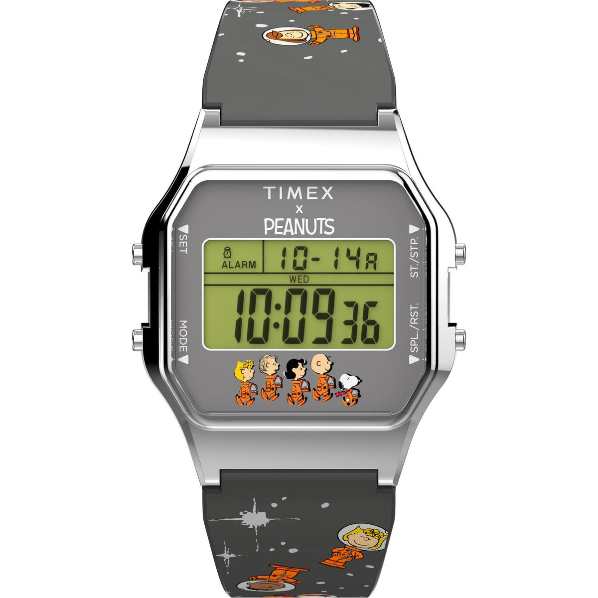 Timex Mens Peanuts Brass Digital Dial Watch TW2W90100