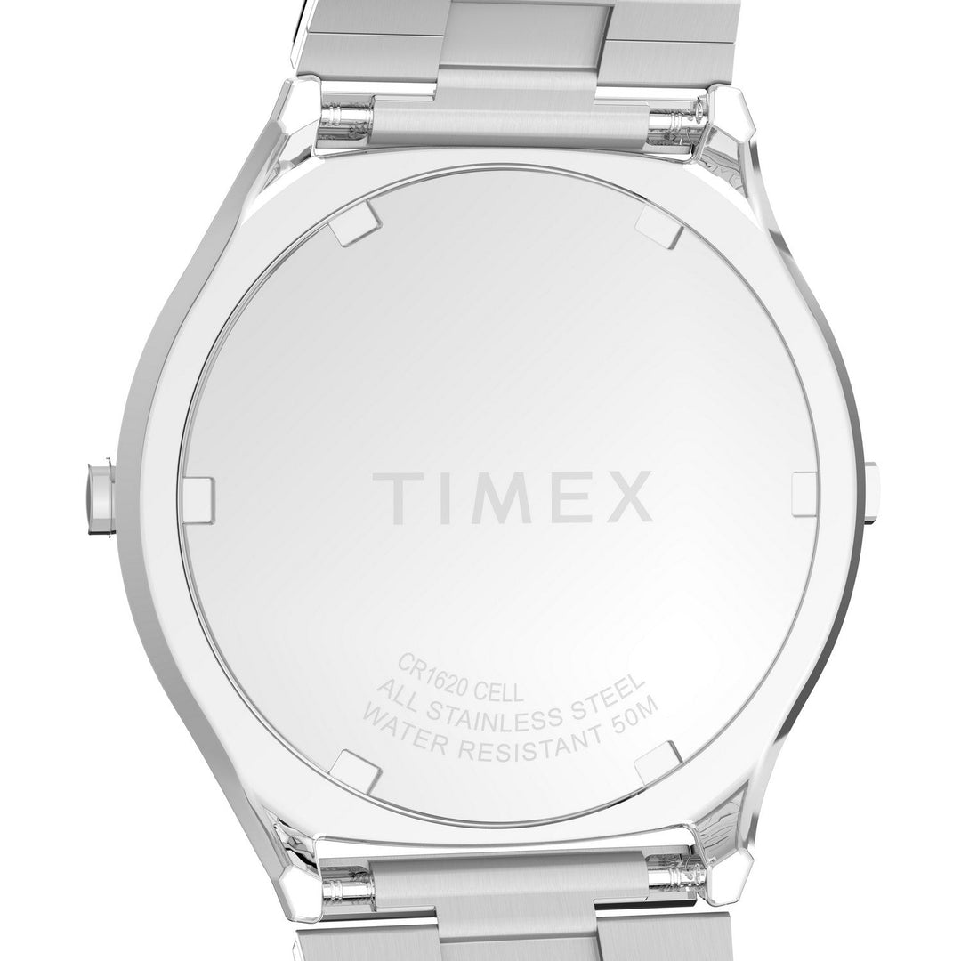 Timex Mens Q Timex Stainless Steel Digital Dial Watch TW2Y06100
