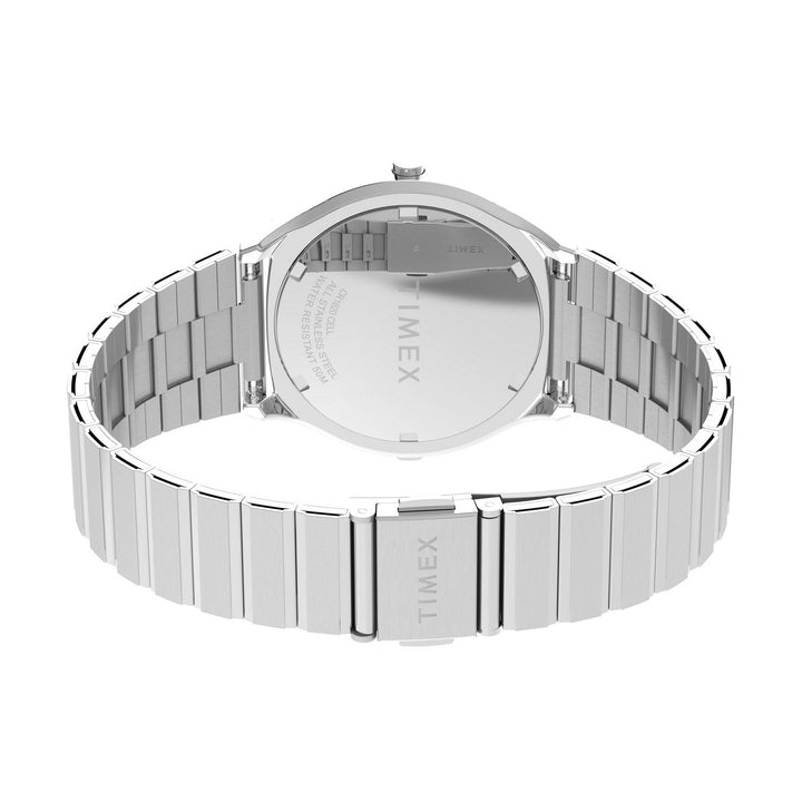 Timex Mens Q Timex Stainless Steel Digital Dial Watch TW2Y06100