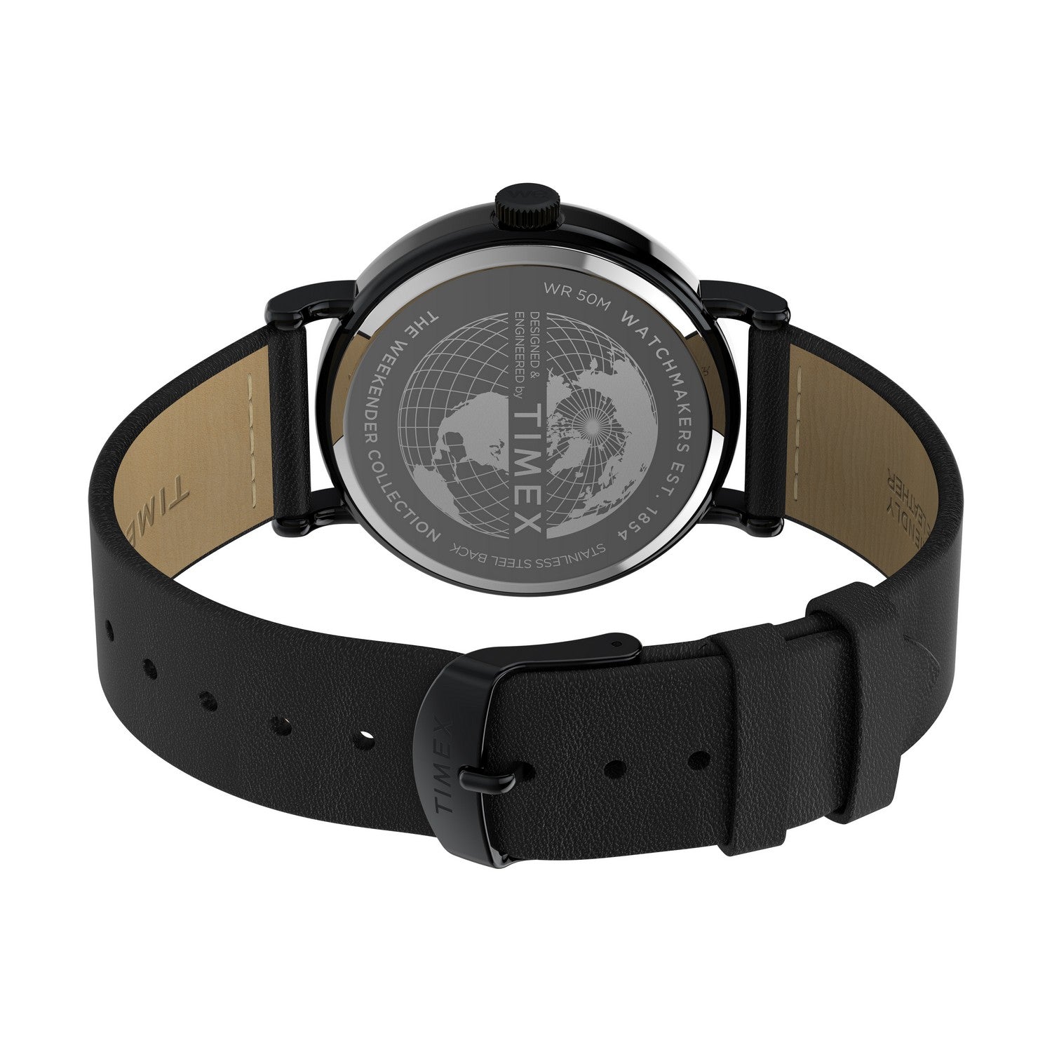 Timex Mens Weekender Main Line Brass Black Dial Watch TW2Y15900