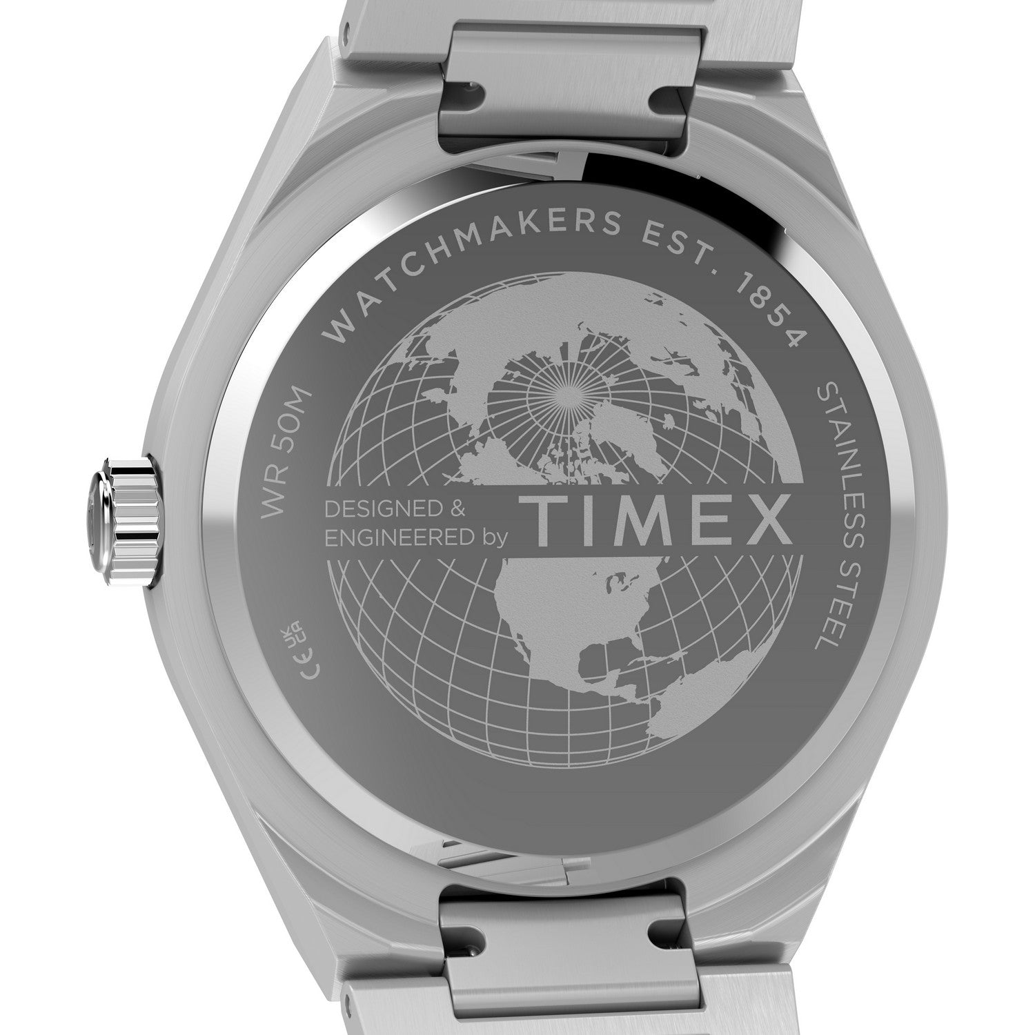 Timex Mens Q Timex Stainless Steel Green Dial Watch TW2Y24800