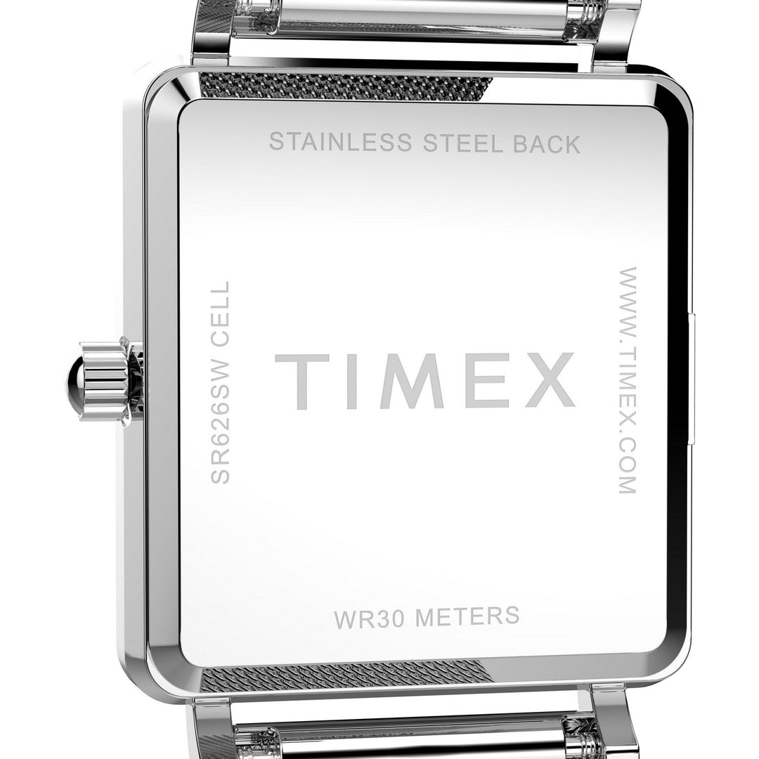 Timex Womens Trend Brass Silver-Tone Dial Watch TW2Y26300
