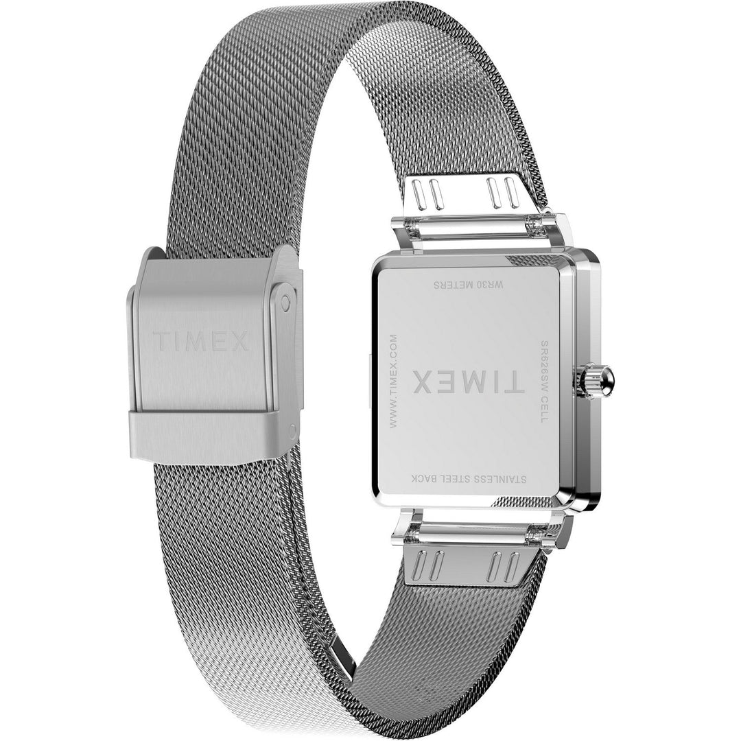 Timex Womens Trend Brass Silver-Tone Dial Watch TW2Y26300
