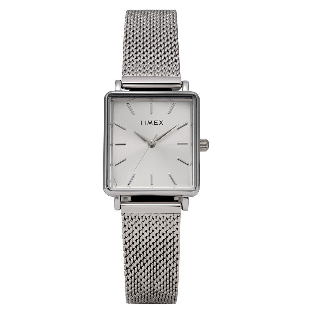 Timex Womens Trend Brass Silver-Tone Dial Watch TW2Y26300