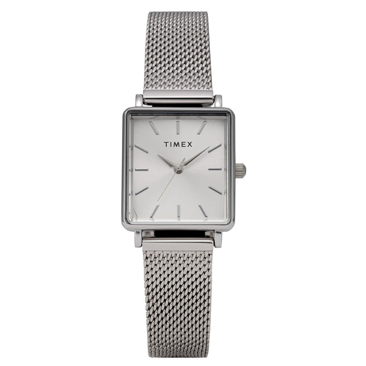 Timex Womens Trend Brass Silver-Tone Dial Watch TW2Y26300
