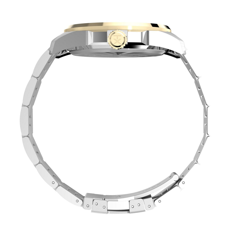 Timex Mens Trend Stainless Steel Black Dial Watch TW2Y35300