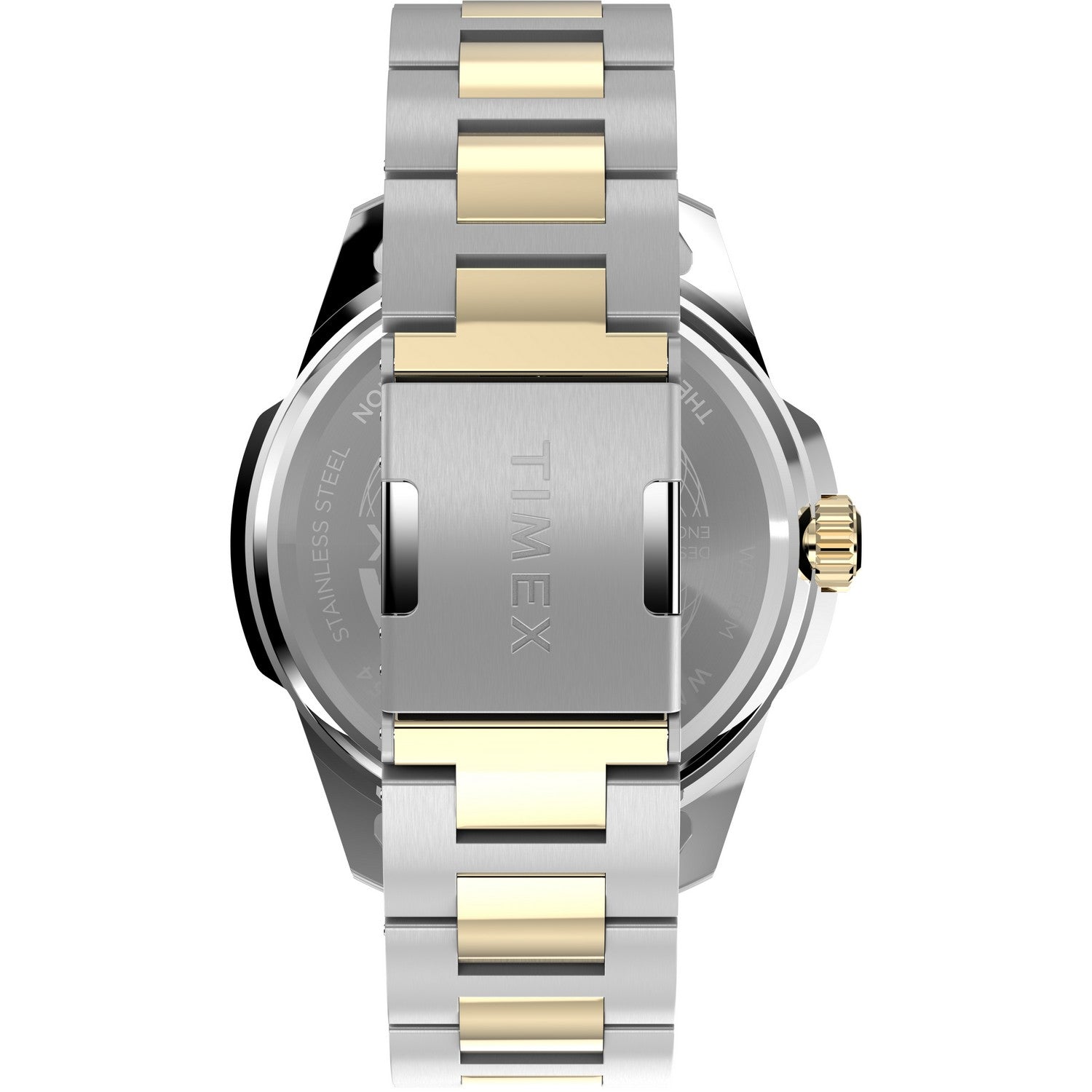 Timex Mens Trend Stainless Steel Black Dial Watch TW2Y35300