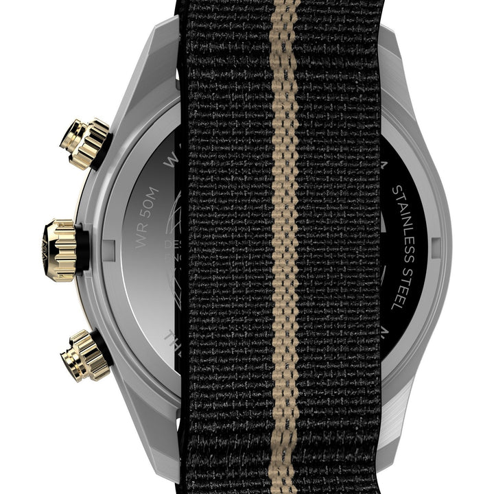 Timex Mens Waterbury Stainless Steel Black Dial Watch TW2Y35400