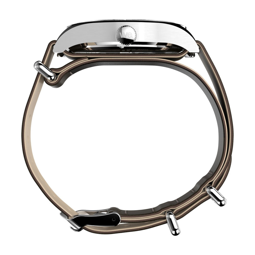 Timex Mens Weekender Main Line Stainless Steel White Dial Watch TW2Y35800