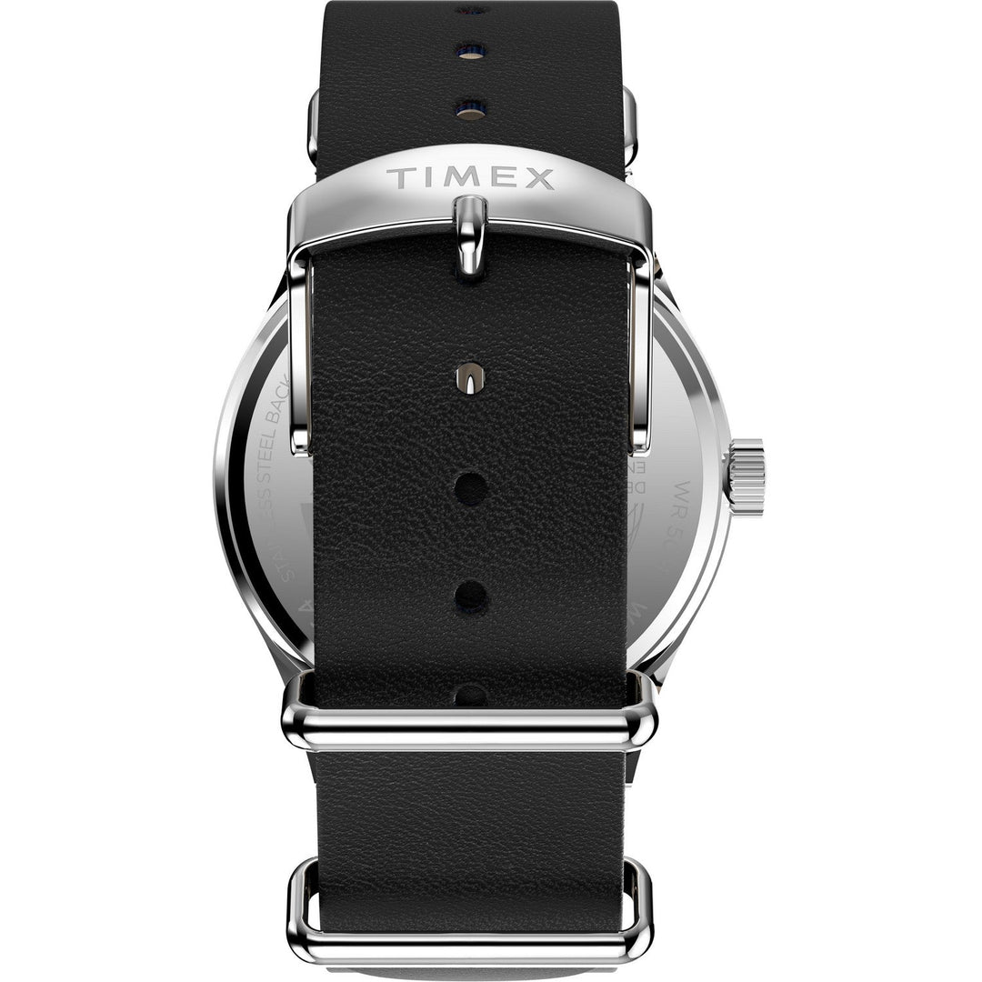 Timex Mens Weekender Main Line Stainless Steel White Dial Watch TW2Y35900