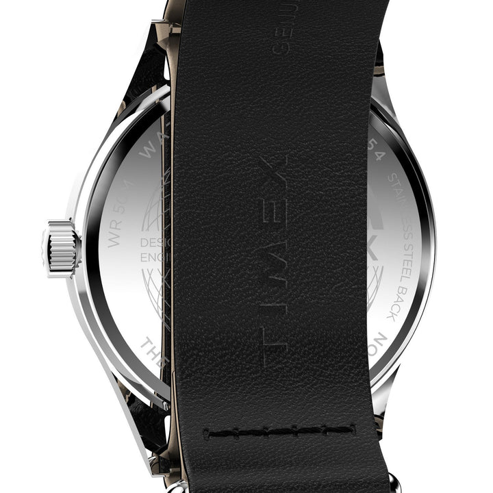 Timex Mens Weekender Main Line Stainless Steel White Dial Watch TW2Y35900