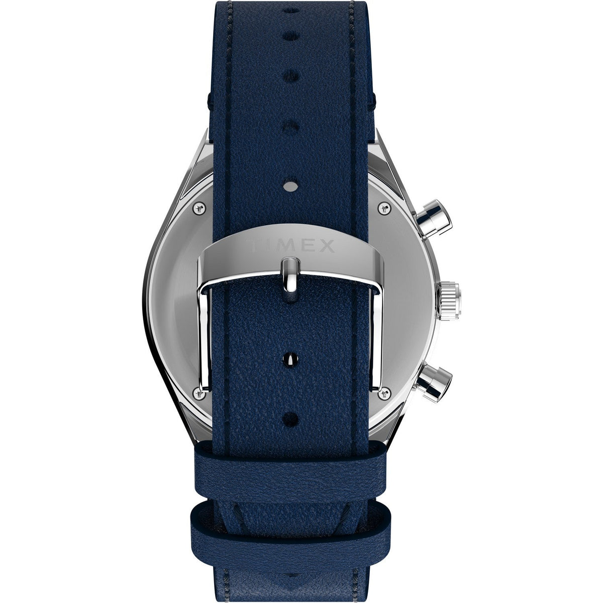 Timex Mens Q Timex Stainless Steel Blue Dial Watch TW2Y36100