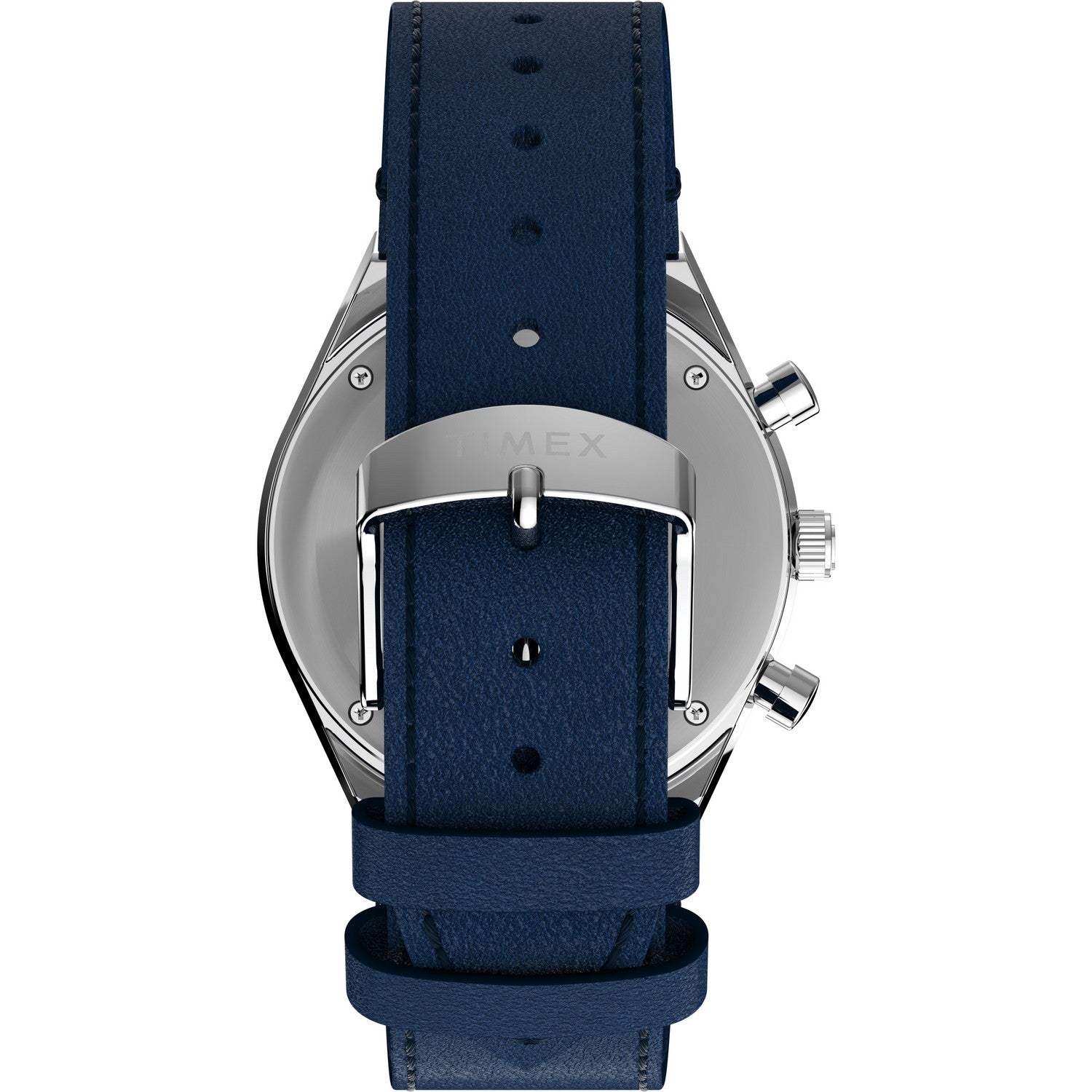Timex Mens Q Timex Stainless Steel Blue Dial Watch TW2Y36100