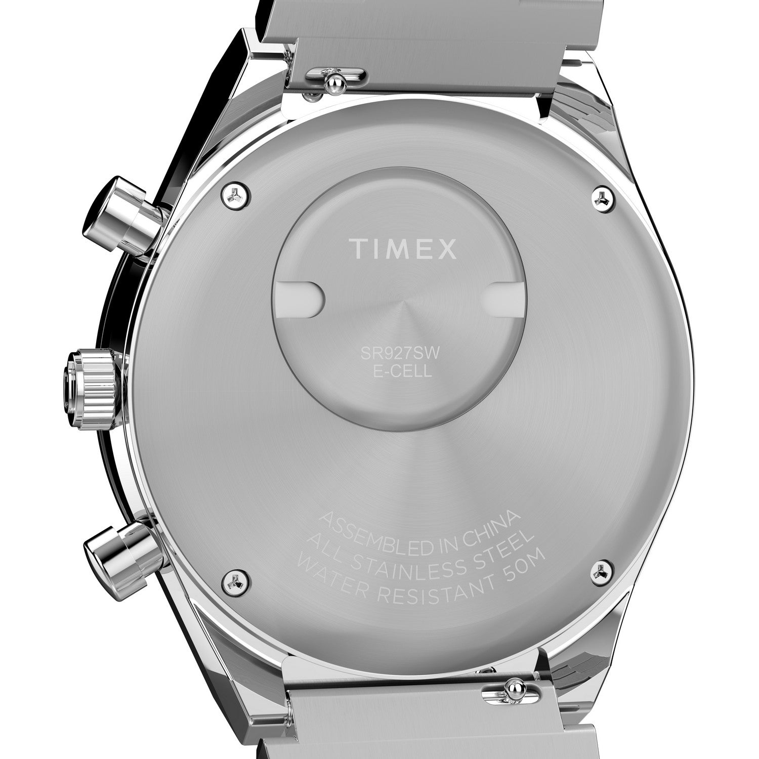Timex Mens Q Timex Stainless Steel White Dial Watch TW2Y36200